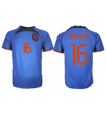 Holland Tyrell Malacia #16 Replika Udebanetrøje VM 2022 Kortærmet